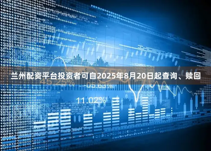 兰州配资平台投资者可自2025年8月20日起查询、赎回